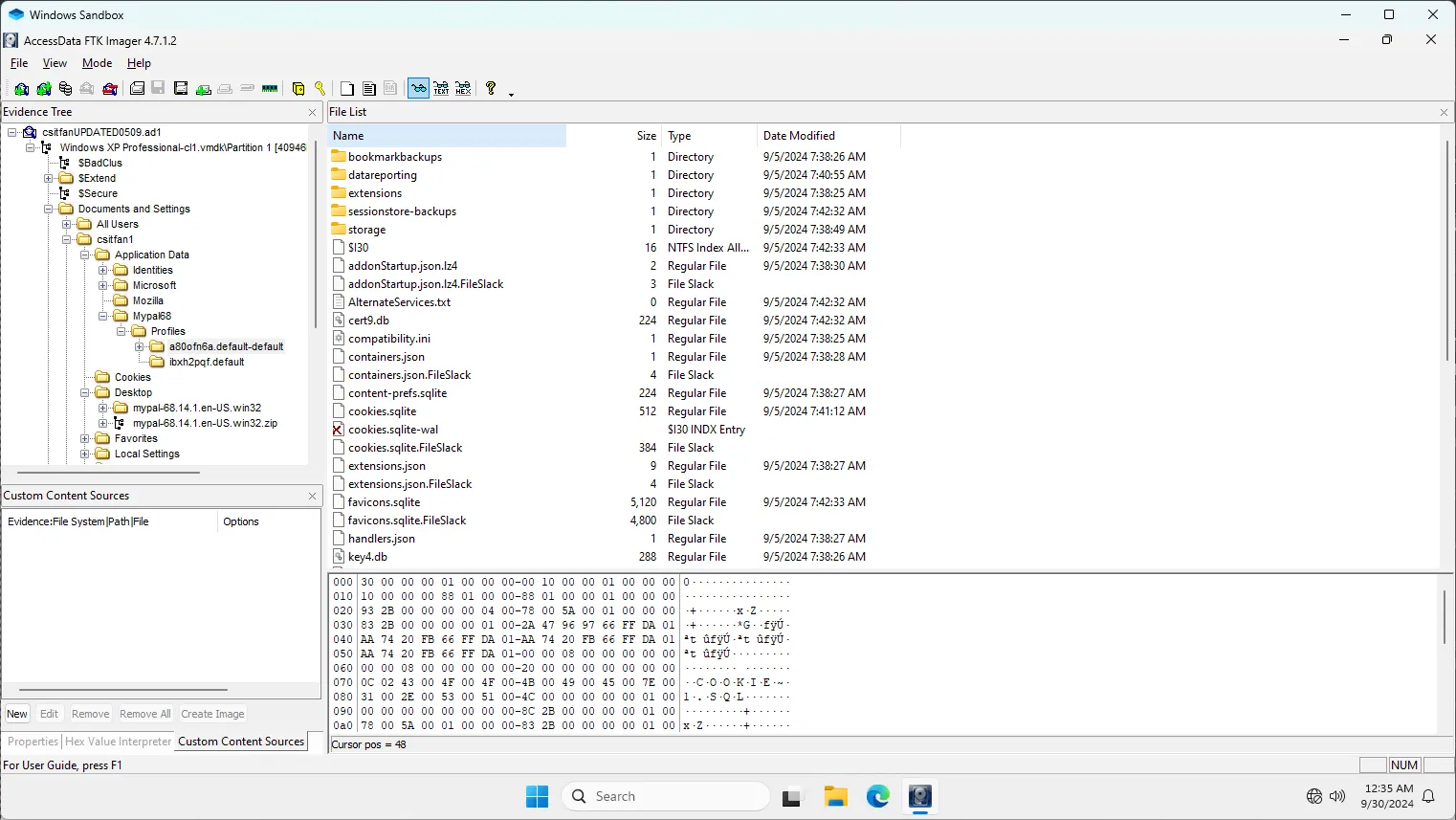 Interesting files in the image